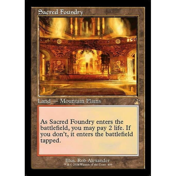 MtG Ravnica Remastered Rare Sacred Foundry (Retro Frame) #409