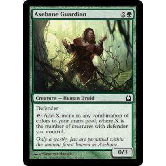MtG Return to Ravnica Common Axebane Guardian #115