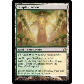 MtG Return to Ravnica Rare Temple Garden [FOIL] #248