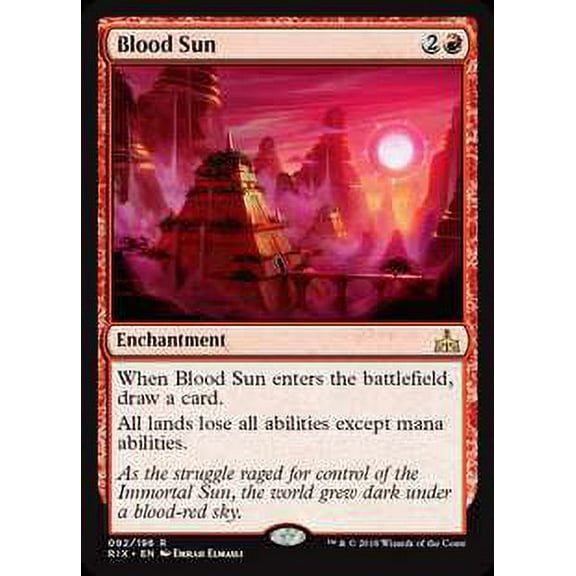 MtG Rivals of Ixalan Rare Blood Sun #92