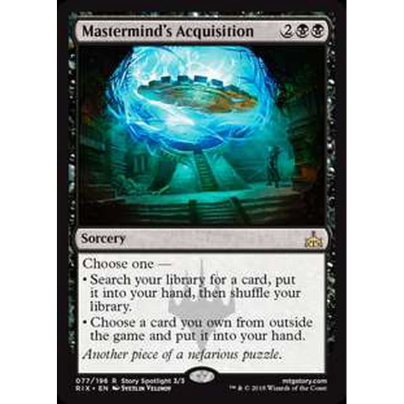 MtG Rivals of Ixalan Rare Mastermind's Acquisition #77