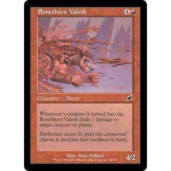 MtG Scourge Common Bonethorn Valesk #82