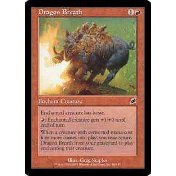 MtG Scourge Common Dragon Breath #86