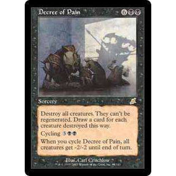MtG Scourge Rare Decree of Pain #64