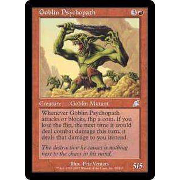 MtG Scourge Uncommon Goblin Psychopath #95