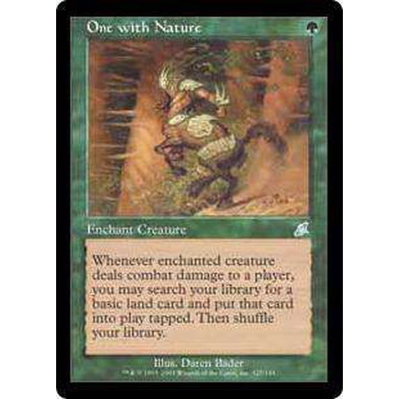 MtG Scourge Uncommon One with Nature #125