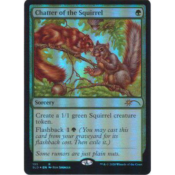MtG Secret Lair Drop Series Common Chatter of the Squirrel (Foil) #195