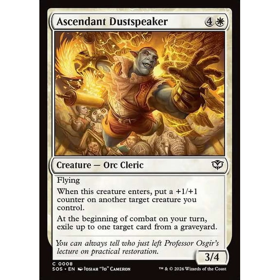 MtG Secrets of Strixhaven Common Ascendant Dustspeaker #8