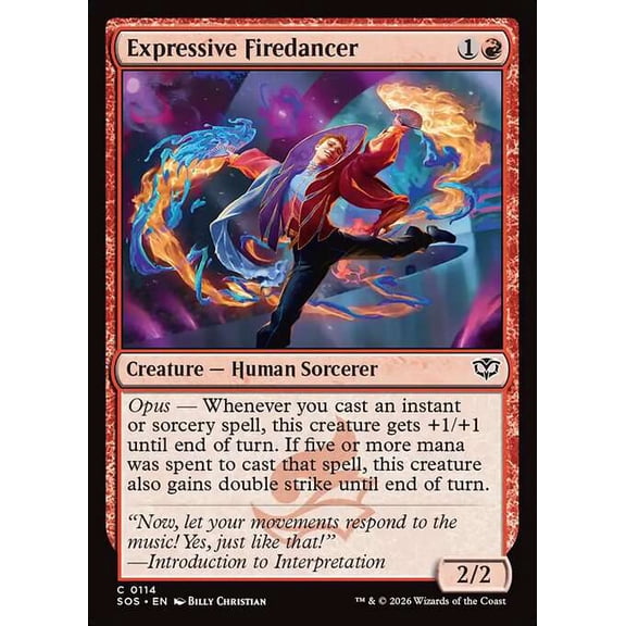 MtG Secrets of Strixhaven Common Expressive Firedancer #114