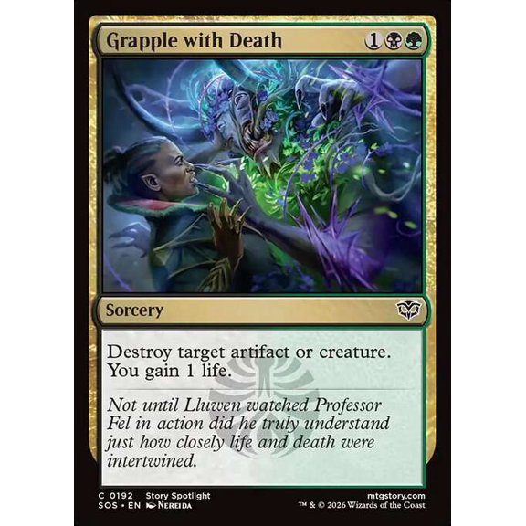 MtG Secrets of Strixhaven Common Grapple with Death #192
