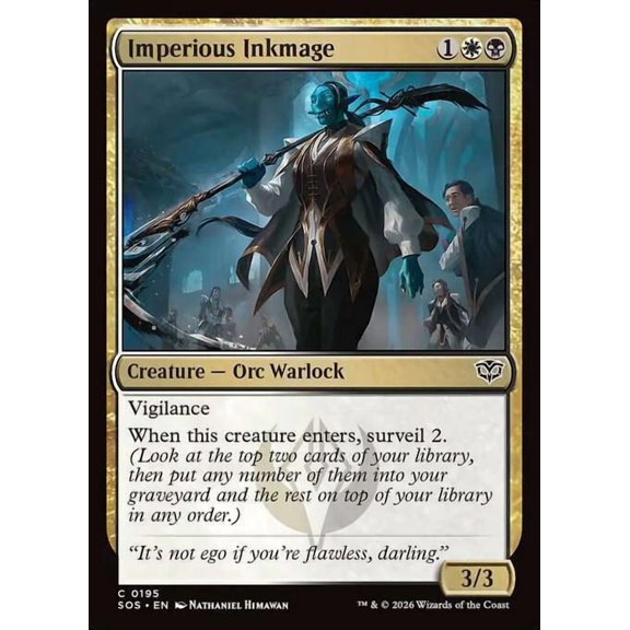 MtG Secrets of Strixhaven Common Imperious Inkmage #195