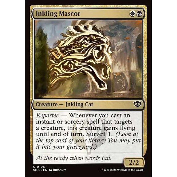 MtG Secrets of Strixhaven Common Inkling Mascot #196