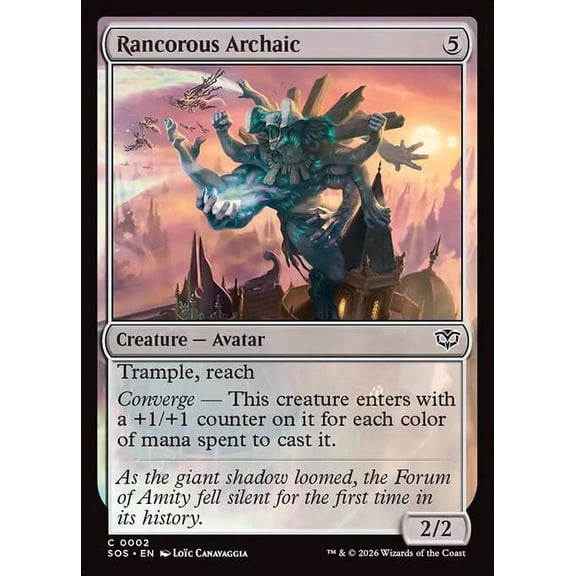 MtG Secrets of Strixhaven Common Rancorous Archaic #2