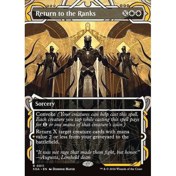 MtG Secrets of Strixhaven Mystical Archive Rare Return to the Ranks #11