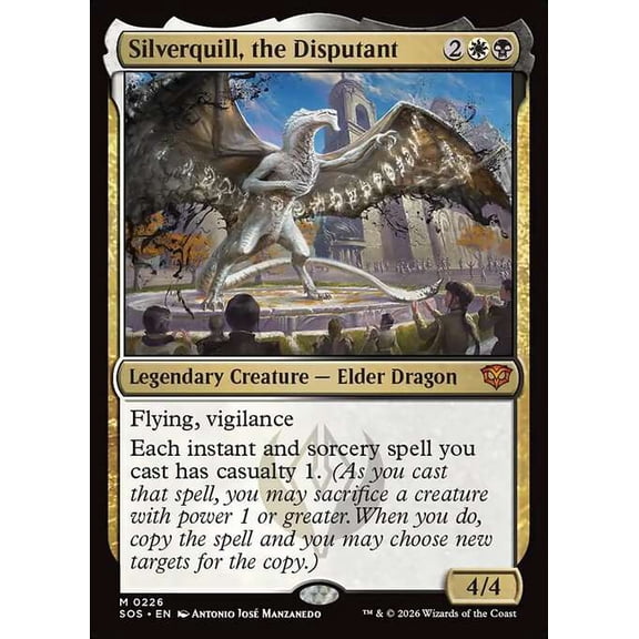 MtG Secrets of Strixhaven Mythic Rare Silverquill, the Disputant #226