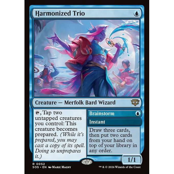 MtG Secrets of Strixhaven Rare Harmonized Trio // Brainstorm #52