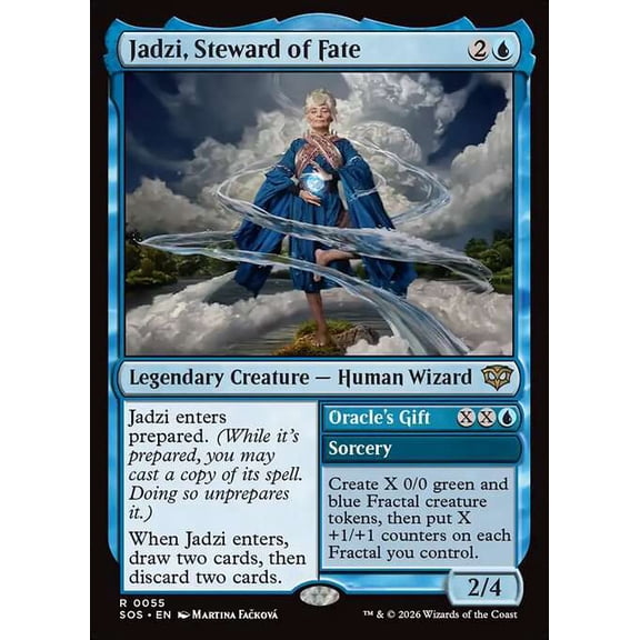 MtG Secrets of Strixhaven Rare Jadzi, Steward of Fate // Oracle's Gift #55