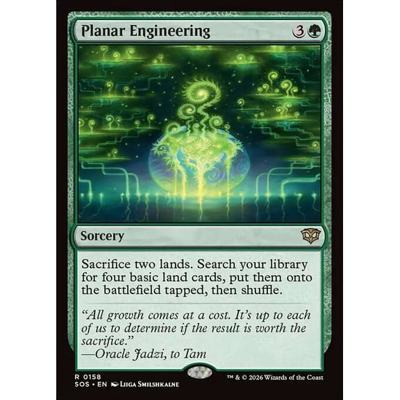 MtG Secrets of Strixhaven Rare Planar Engineering #158