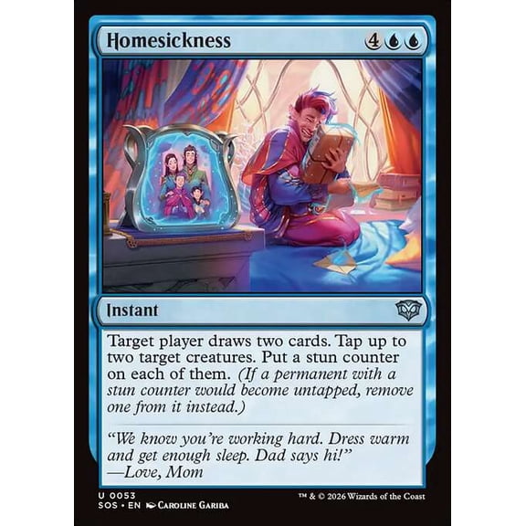 MtG Secrets of Strixhaven Uncommon Homesickness #53