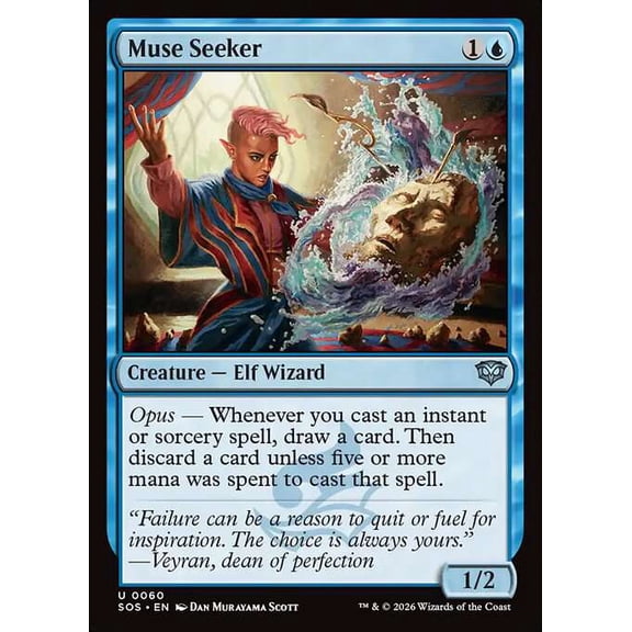 MtG Secrets of Strixhaven Uncommon Muse Seeker #60