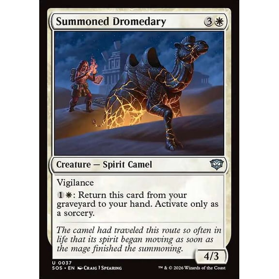 MtG Secrets of Strixhaven Uncommon Summoned Dromedary #37