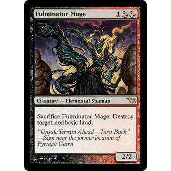 MtG Shadowmoor Rare Fulminator Mage #188