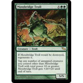 MtG Shadowmoor Rare Mossbridge Troll #123