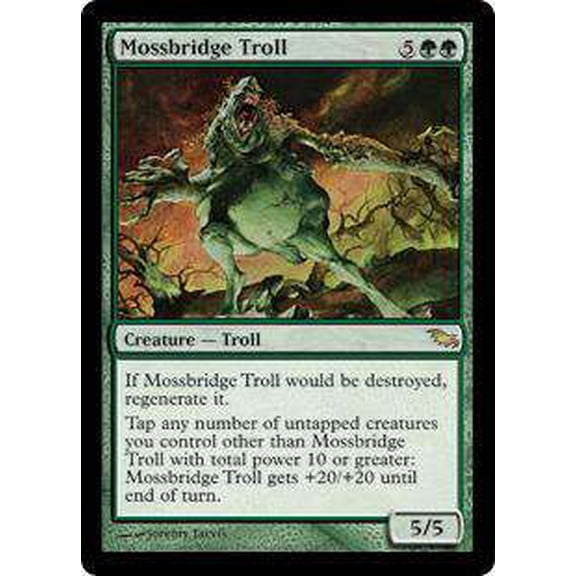 MtG Shadowmoor Rare Mossbridge Troll #123