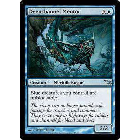 MtG Shadowmoor Uncommon Deepchannel Mentor #35