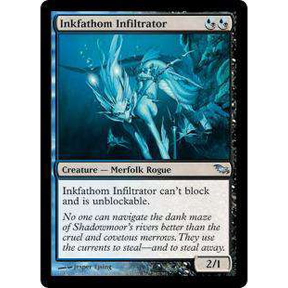 MtG Shadowmoor Uncommon Inkfathom Infiltrator #167