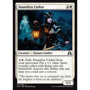 MtG Shadows Over Innistrad Common Dauntless Cathar (Foil) #11
