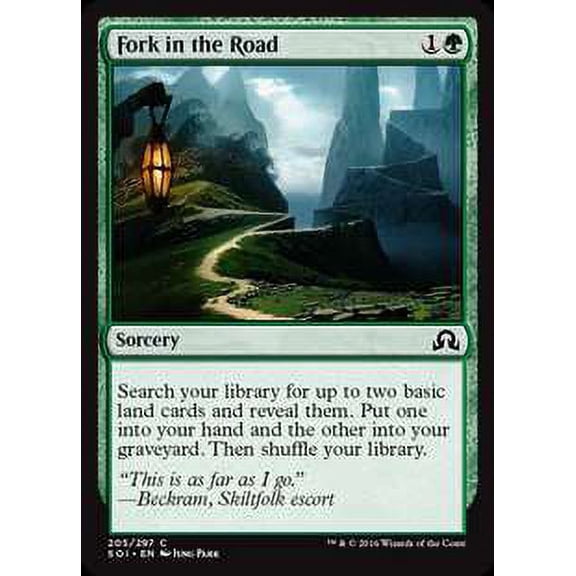 MtG Shadows Over Innistrad Common Fork in the Road #205