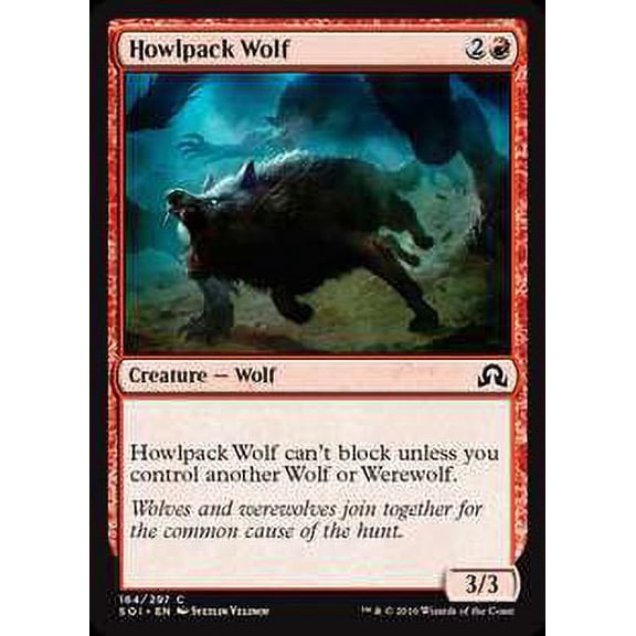 MtG Shadows Over Innistrad Common Howlpack Wolf #164