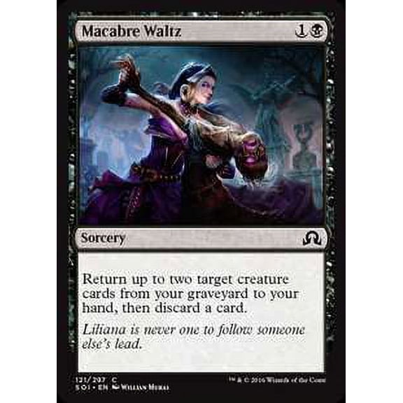 MtG Shadows Over Innistrad Common Macabre Waltz (Foil) #121