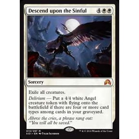 MtG Shadows Over Innistrad Mythic Rare Descend upon the Sinful #13