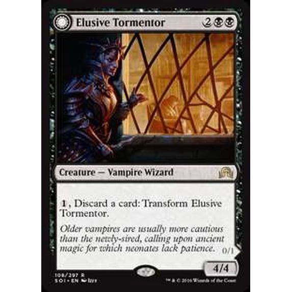 MtG Shadows Over Innistrad Rare Elusive Tormentor / Insidious Mist #108