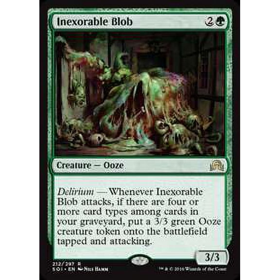 MtG Shadows Over Innistrad Rare Inexorable Blob #212