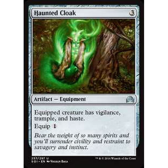 MtG Shadows Over Innistrad Uncommon Haunted Cloak #257