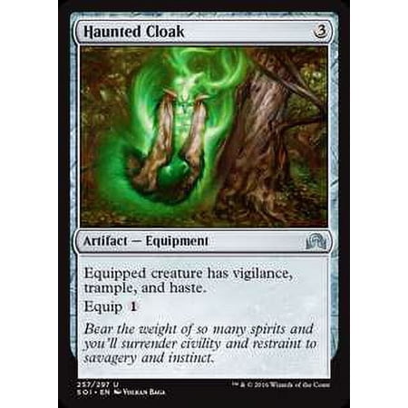 MtG Shadows Over Innistrad Uncommon Haunted Cloak (Foil) #257