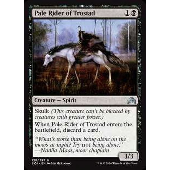 MtG Shadows Over Innistrad Uncommon Pale Rider of Trostad (Foil) #128