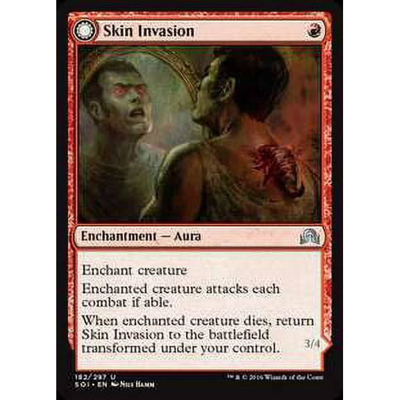 MtG Shadows Over Innistrad Uncommon Skin Invasion / Skin Shedder #182