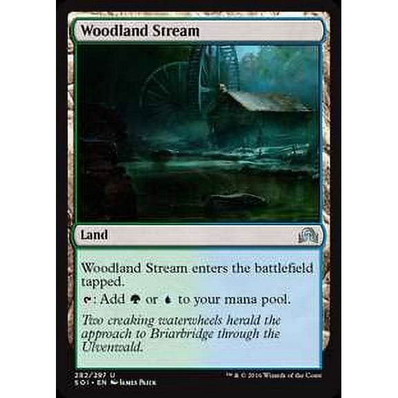 MtG Shadows Over Innistrad Uncommon Woodland Stream #282
