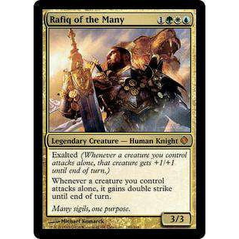 MtG Shards of Alara Mythic Rare Rafiq of the Many #185 MtG Shards of Alara Mythic Rare Rafiq of the Many #185