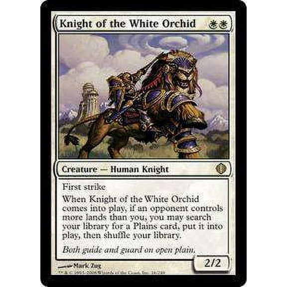 MtG Shards of Alara Rare Knight of the White Orchid #16