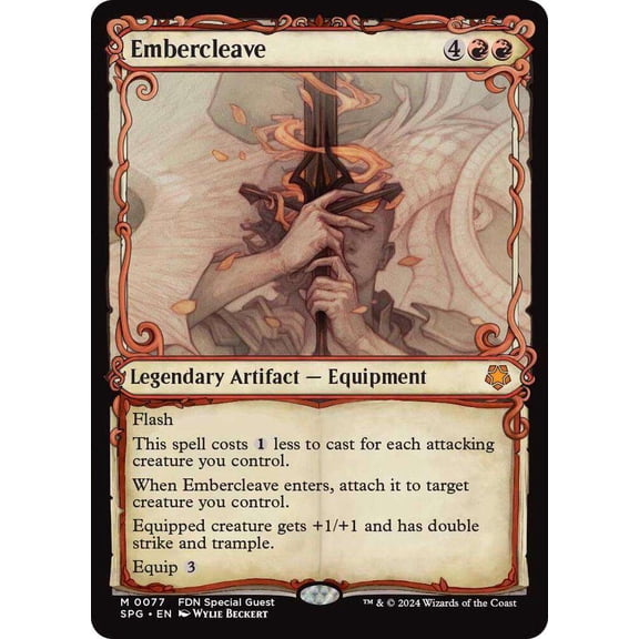 MtG Special Guests Mythic Rare Embercleave [Showcase Foil] #77