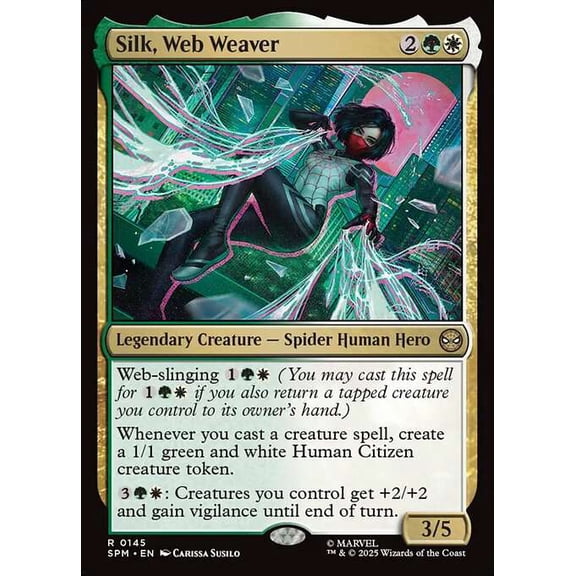 MtG Spider-Man Rare Silk, Web Weaver #145