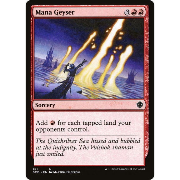 MtG Starter Commander Deck Common Mana Geyser #151