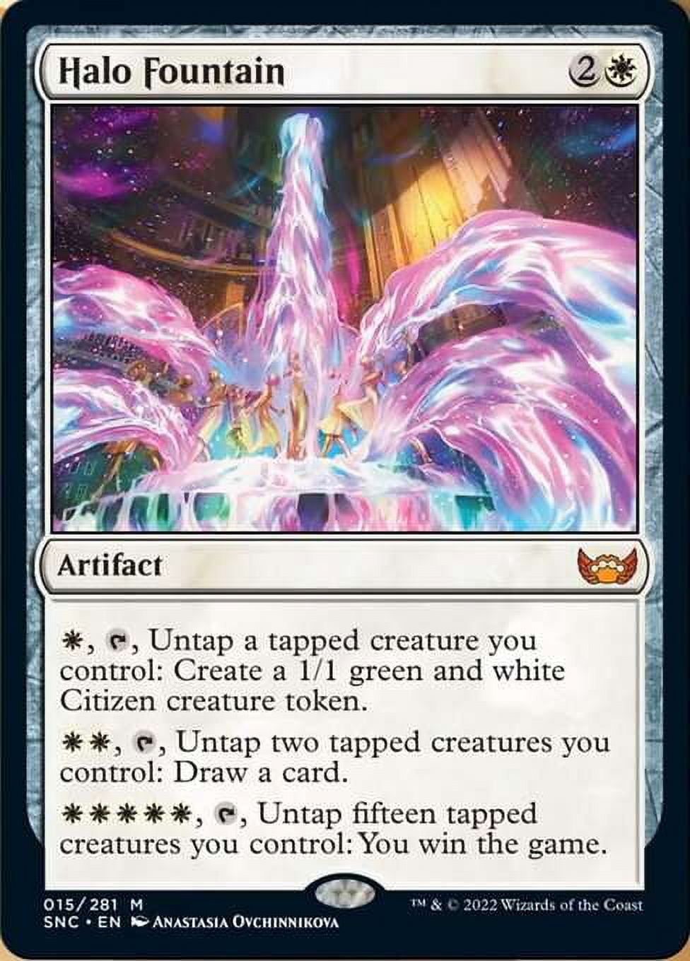MtG Streets of New Capenna Mythic Rare Halo Fountain ( FOIL) #15