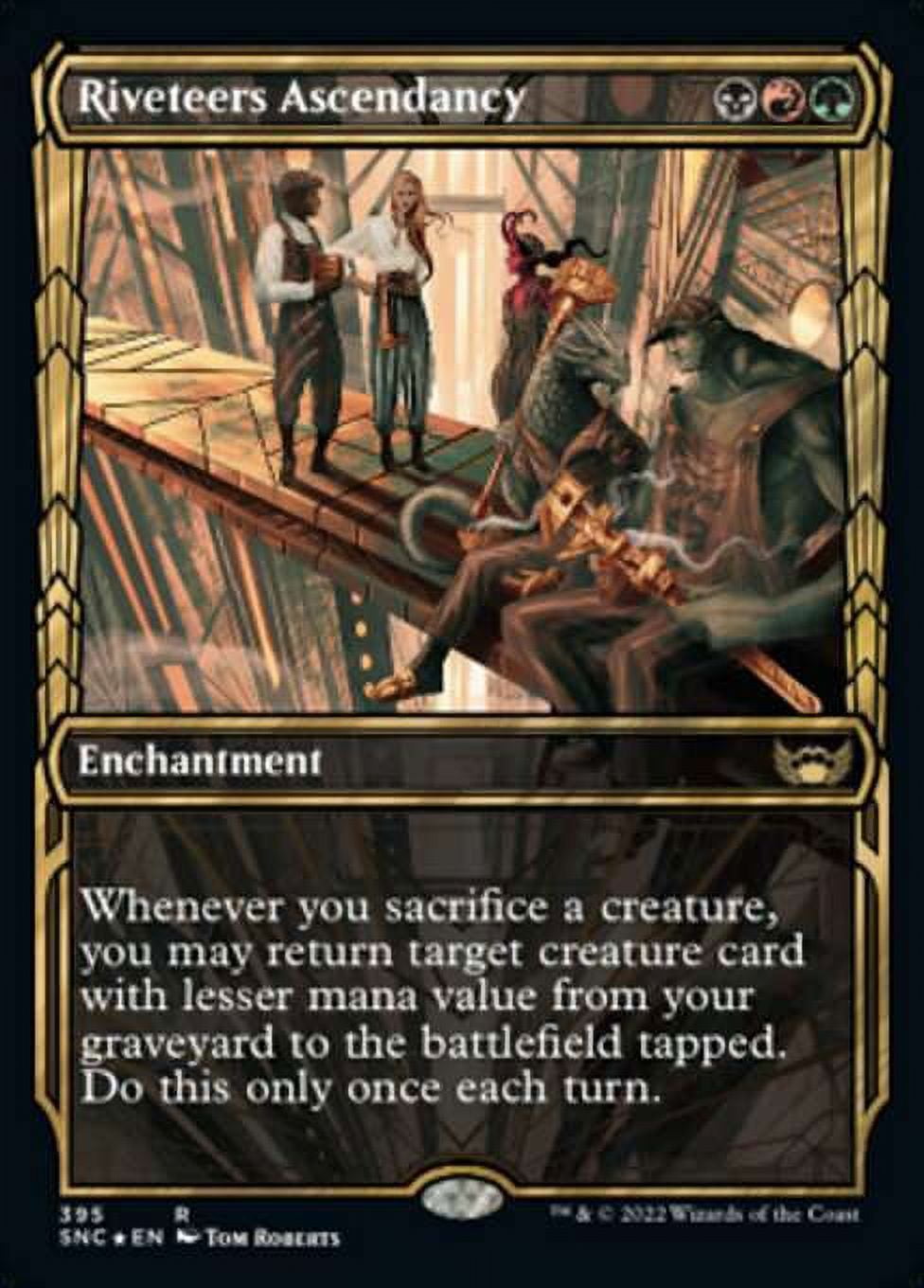 MtG Streets of New Capenna Rare Riveteers Ascendancy (Gilded Foil Cards)  #395 - Walmart.com