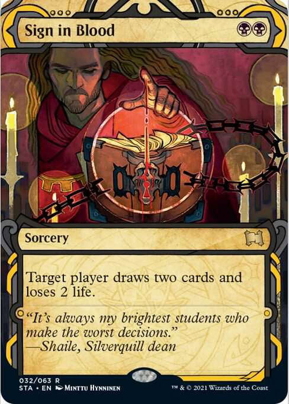 MtG Strixhaven: Mystical Archive Rare Sign in Blood (Foil) #32 - Walmart.com